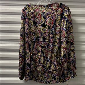 Preston & York Multicolor Paisley Blouse ST